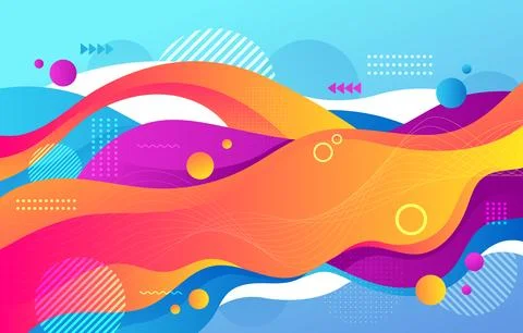 Colorful-abstract-background Stock Illustration