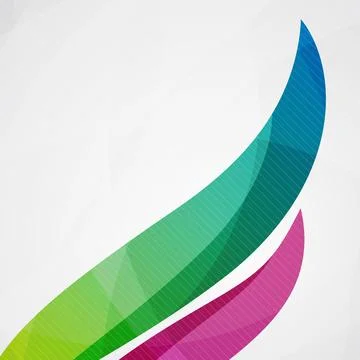 Colorful Abstract Background With Lines Illustrazione stock