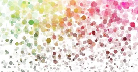 Colorful abstract background with overlapping translucent circles in green Stock Illustration