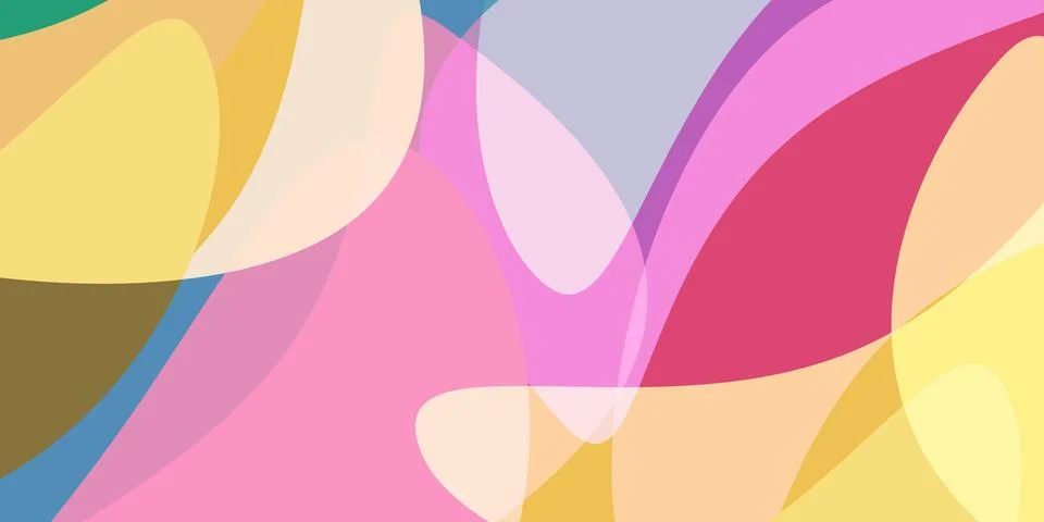 Colorful Abstract Background, Overlapping Translucent Round Geometric Shape.. Stock Illustration