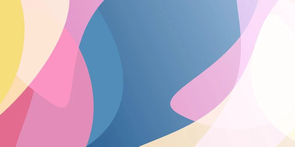 Colorful Abstract Background, Overlapping Translucent Round Geometric Shape.. Ilustración de archivo