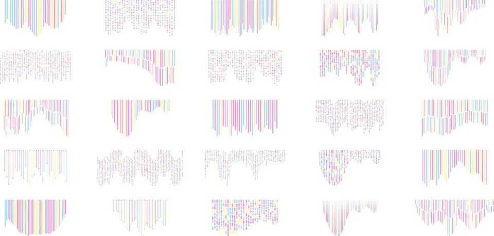 Colorful abstract background patterns with vibrant pastel hues featuring ve.. Ilustración de archivo