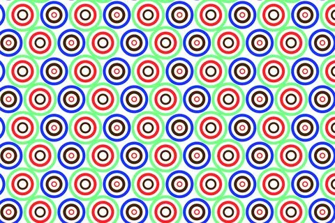 Colorful abstract background of random colored circles Stock Illustration