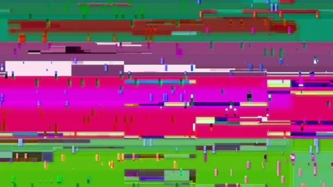 Colorful abstract background. Real defects noise, glitches from an old tape Stock Footage 116181785
