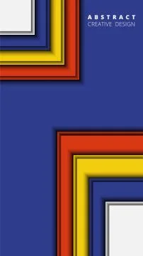 Colorful abstract background. Simple material design. Template for digital or Stock Illustration