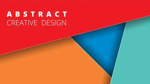 Colorful abstract background. Simple material design. Template for digital or Stock Illustration