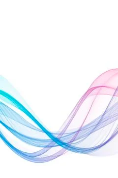 Colorful abstract background with sinusoid lines Stock Illustration