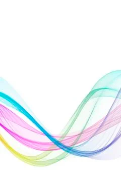 Colorful abstract background with sinusoid lines Stock Illustration