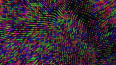 Colorful abstract background with spiral of colored lines on black background Stock Footage 239426175