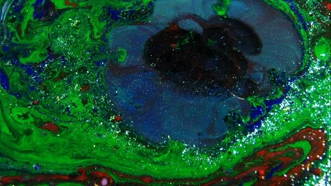 Colorful Abstract Background Texture Exploding Liquid Design Stock Footage 89736339