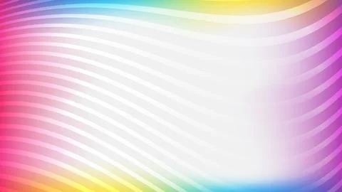 Colorful abstract background in white cloud style with flowing wavy lines. Illustrazione stock