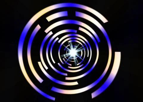 Colorful abstract on black background Stock Illustration