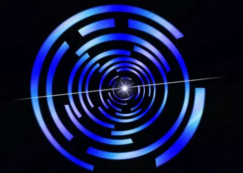 Colorful abstract on black background Stock Illustration