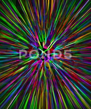 Colorful Abstract Blast Stock Illustration