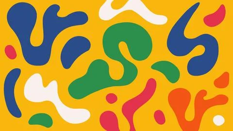 Colorful abstract blob background Stock Illustration