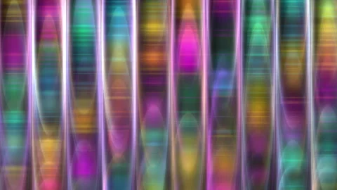 Colorful Abstract Blurred Lights Pattern Background, Vertical Rainbow Stripes Stock Footage 335198411