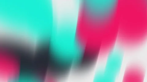 Colorful abstract blurred motion waves in vibrant turquoise pink and black Stock Footage 317870889