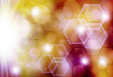 Colorful abstract  bokeh background with a rays, beautiful festive  illustration Stock Illustration