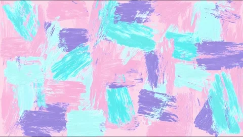 Colorful abstract brushstroke pattern transition with playful pastel hues Stock Footage 315158159