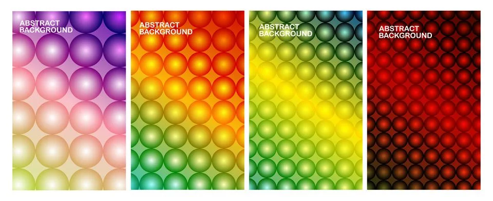 Colorful Abstract Bubble Pattern Background Illustrazione stock