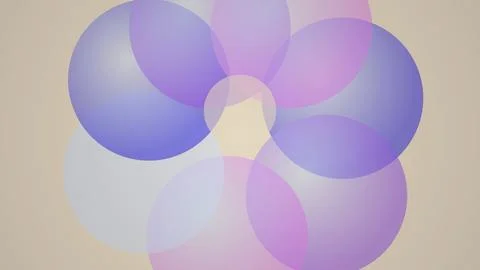 Colorful abstract bubbles floating in soft background Stock Illustration
