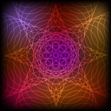 Colorful abstract circle blend background Stock Illustration