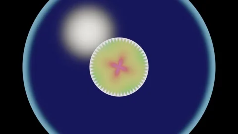 Colorful abstract circle design against a dark background Stock Footage 337386002