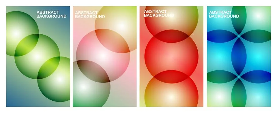 Colorful Abstract Circle Gradient Background Illustrazione stock