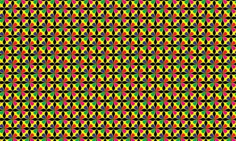 Colorful Abstract Circle Pattern with Seamless Dot Design Stock Illustration