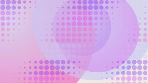 Colorful abstract circles and dots on pastel background Stock Illustration