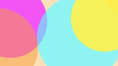 Colorful Abstract Circles Animation Background Stock Footage 343951932