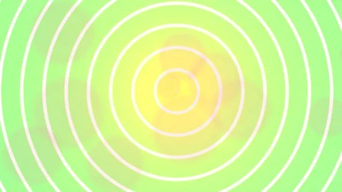 Colorful Abstract Circles in Bright Gradient Setting Spinning Slowly Stock Footage 337916290