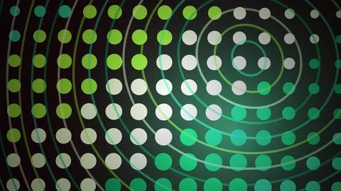 Colorful abstract circles pattern with glowing effect Stock Illustration