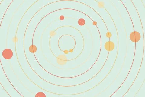 Colorful abstract circles pattern on a light background Stockfoto's