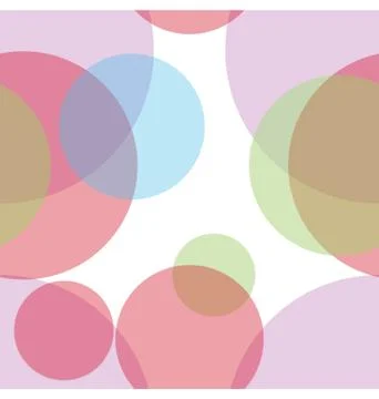 Colorful Abstract Circles Seamless Pattern Stock Illustration