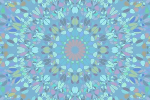 Colorful abstract circular floral pattern landing page background 스톡 일러스트
