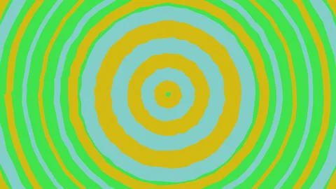 Colorful abstract circular pattern with concentric rings Illustrazione stock