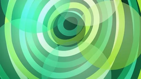 Colorful abstract circular pattern with green shades Stock Illustration