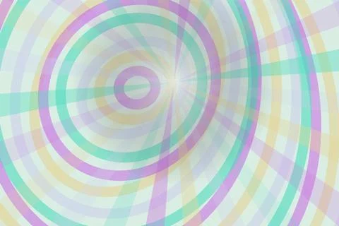 Colorful abstract circular pattern with rainbow hues Stock Photos