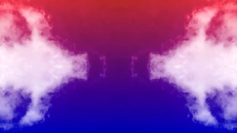 Colorful abstract clouds time lapse and mirror effect loopable Stock Footage 94094583
