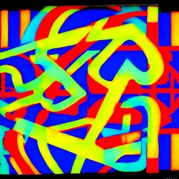 Colorful Abstract Composition Stock Illustration