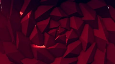 Colorful abstract composition made from a huge three-dimensional objects 4K Stock Footage 61829192