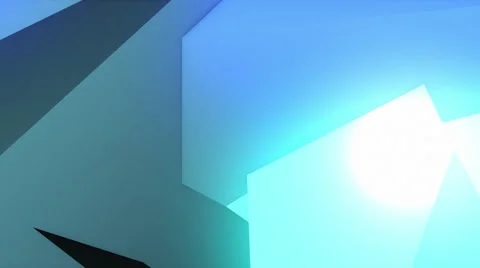 Colorful abstract composition made from a huge three-dimensional objects 4K Stock Footage 61829677