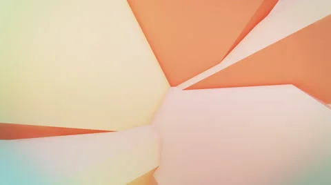 Colorful abstract composition made from a huge three-dimensional objects 4K loop Stock Footage 61847115