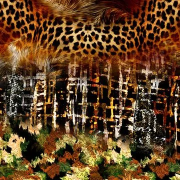 Colorful Abstract Composition,Surface pattern work collage fashion Stock Illustration