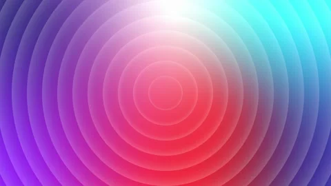 Colorful Abstract Concentric Circles Background Stock Footage 276148165