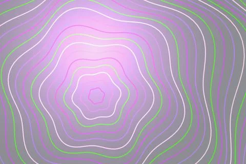 Colorful abstract concentric wave pattern with vibrant lines Stock Illustration