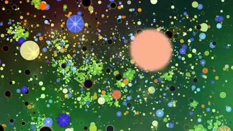 Colorful Abstract Confetti Particles Explosion Bokeh Motion Background Stock Footage 339080938