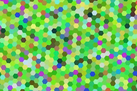 Colorful abstract confetti pattern with bright green background Illustrazione stock