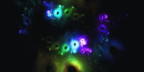 Colorful Abstract Cosmic Loop Animation Stock Footage 322065537
